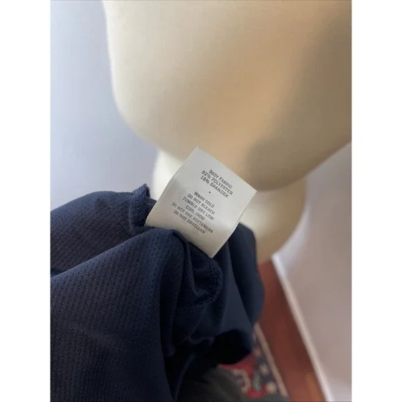 Womens Tracksmith Van Cortlandt Singlet Navy Ivory Tank Medium M - Picture 10 of 10